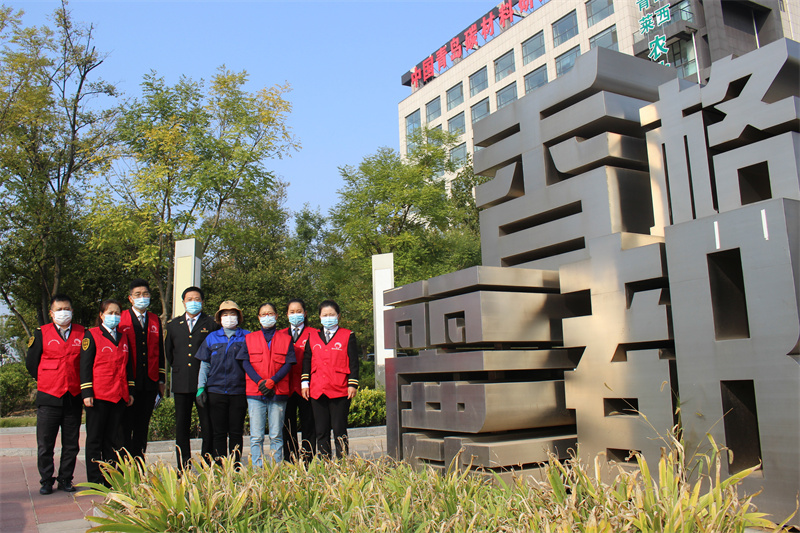 山東萊西：交運(yùn)馨月湖志愿者走進(jìn)小區(qū)傳播文明