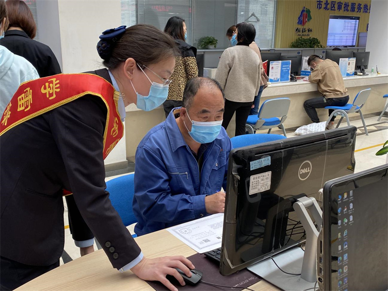 溫度、速度、力度 向企業(yè)群眾傳遞著市北營(yíng)商的態(tài)度