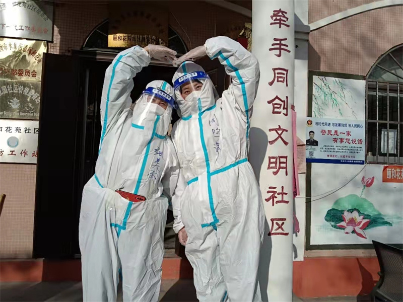 青島萊西水集街道最美志愿者 防疫一線演繹最美青春